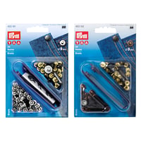 ＜特別価格・数量限定＞プリム　No.403101、403102　デニム用カシメ（直径9mm・24組・取付コマ付き）【正規代理店】