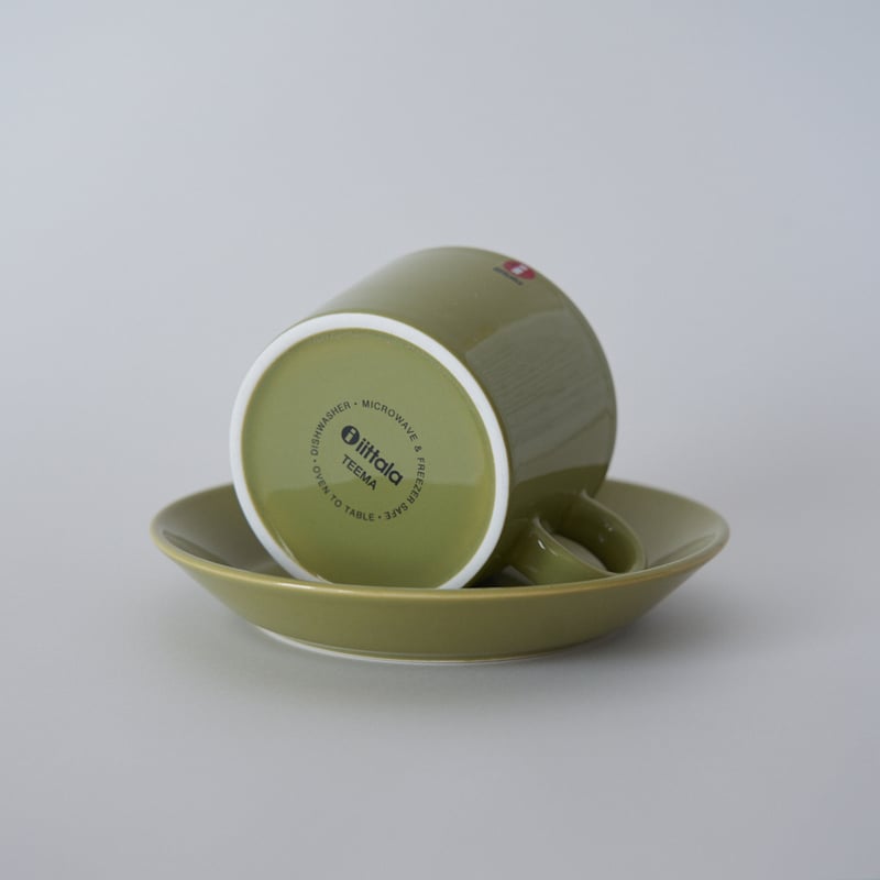 Arabia Teema ティーマ オリーブグリーン ティーカップC&S 02 | muchi