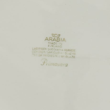 Arabia Primavera プリマヴェーラ 20cmプレート 01