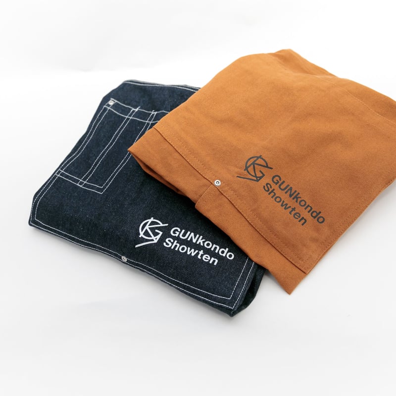 GUNkondo×MOTAアウトドアエプロン（BOOK CD付き）ダークインディゴ