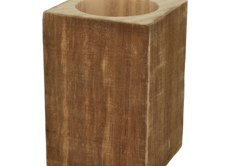 Accoya® Wood Flower Pot 【 M size 】 (W100㎜×D100㎜×H162㎜)