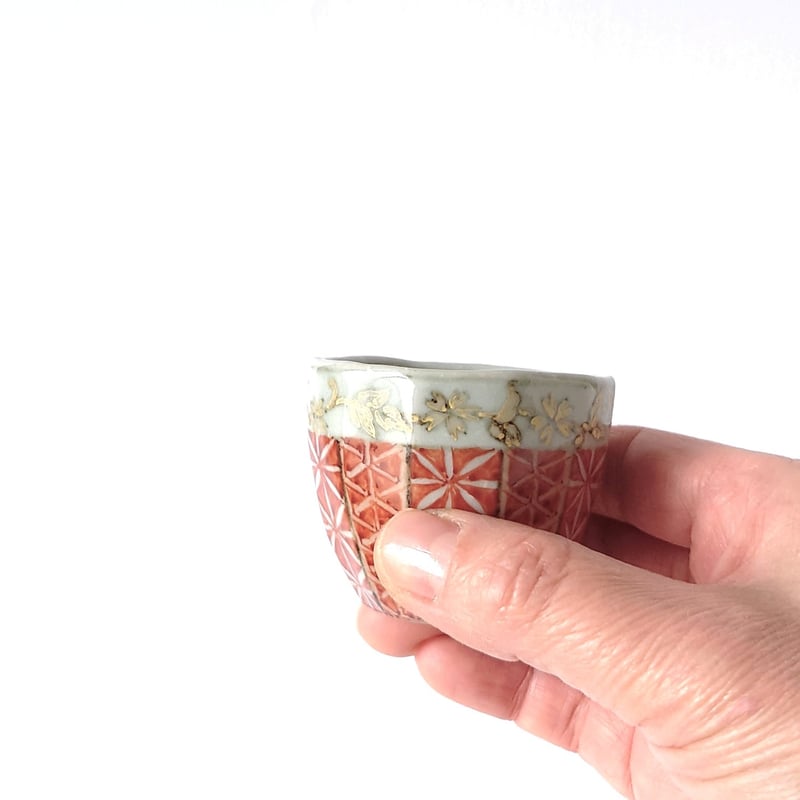 赤古紋金彩 ぐい呑｜内田 裕子 | ギャラリー洛中洛外