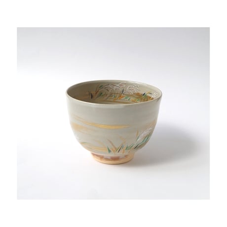 枯木に百舌図　茶碗｜山本　雄次