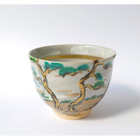 寒山拾得図　茶碗｜山本　雄次