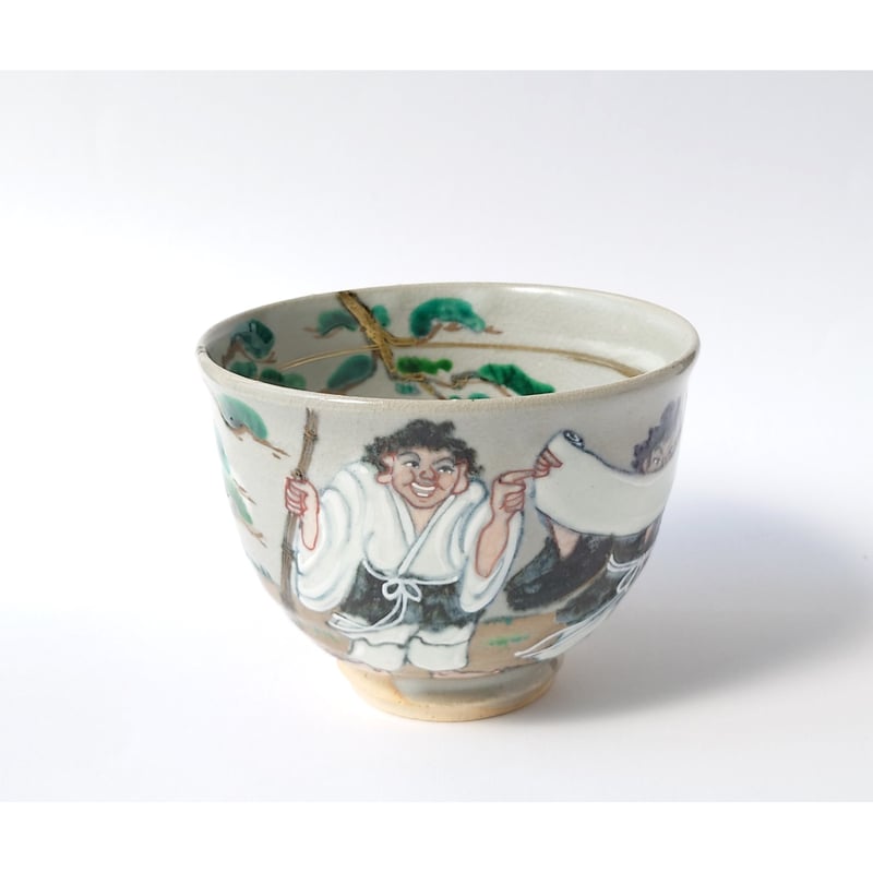 寒山拾得 茶碗｜山本 雄次 | ギャラリー洛中洛外