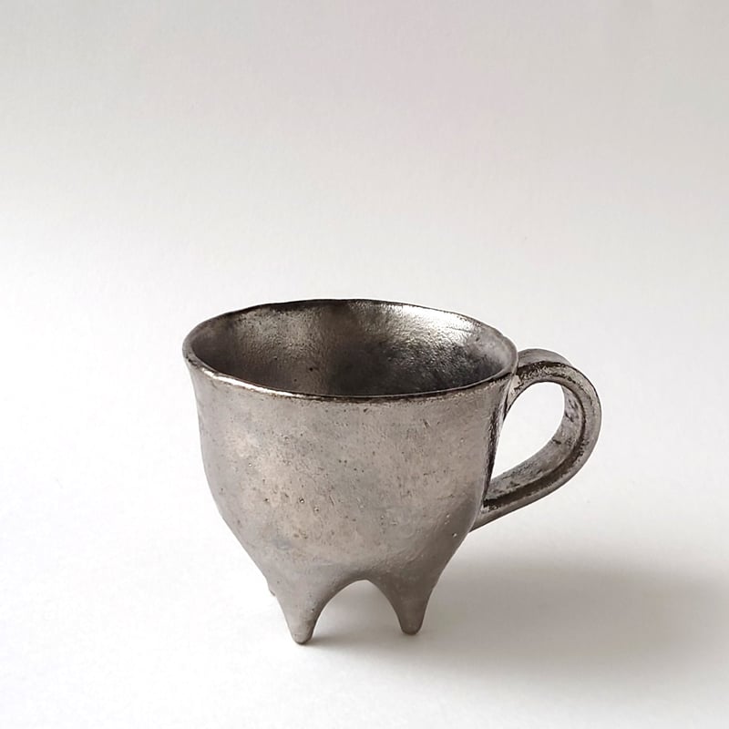 四足 銀 珈琲碗皿｜番浦 匠 | ギャラリー洛中洛外