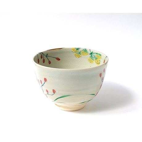 月秋草に蟷螂図　茶碗｜山本　雄次