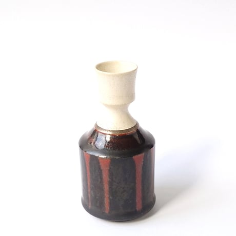 覆黒銀彩徳利　片口 | 中村　譲司