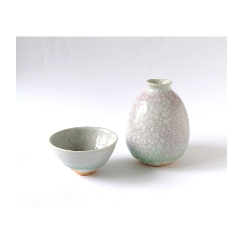 古新楽  自然釉  徳利    1 №558 紅斑釉 徳利｜竹村繁男 | ギャラリー洛中洛外