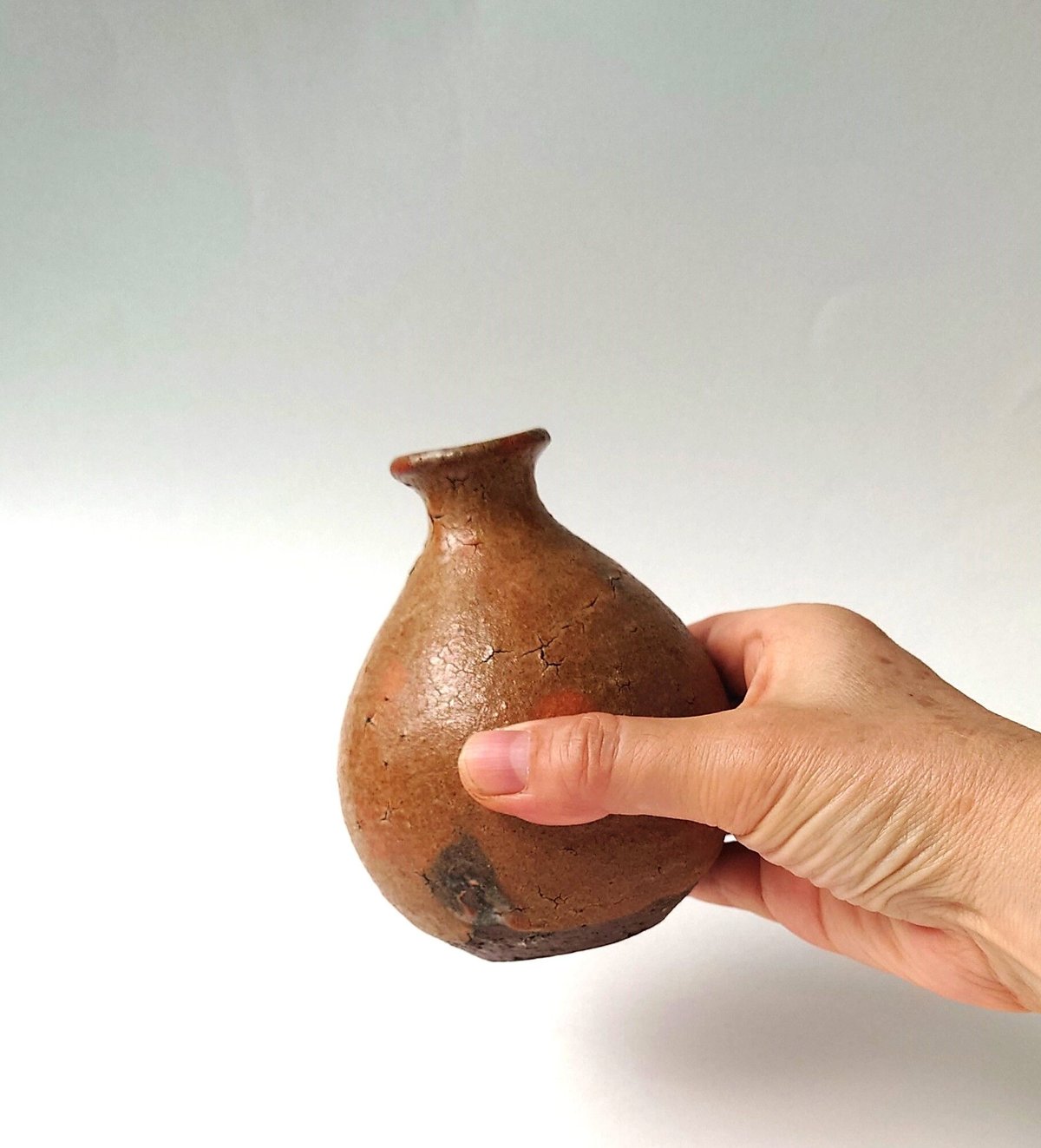 大吉さん 泥牛作品 粉引徳利 大吉さん 泥牛作品 粉引徳利