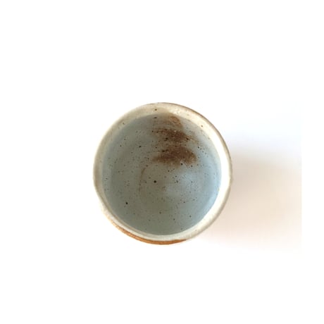№402C　灰釉　ぐい呑｜竹村繁男