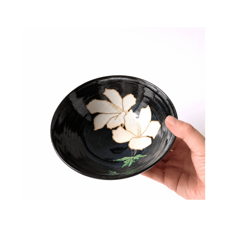 木槿図　茶碗｜山本　雄次