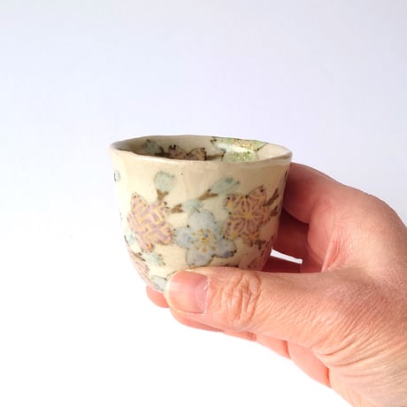 冬の桜　ぐい呑｜内田　裕子