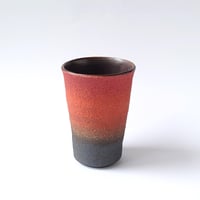 №995-2　紅色彩　フリーカップ｜輪笠　伸好