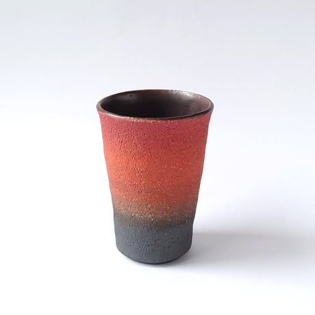 №995-2　紅色彩　フリーカップ｜輪笠　伸好