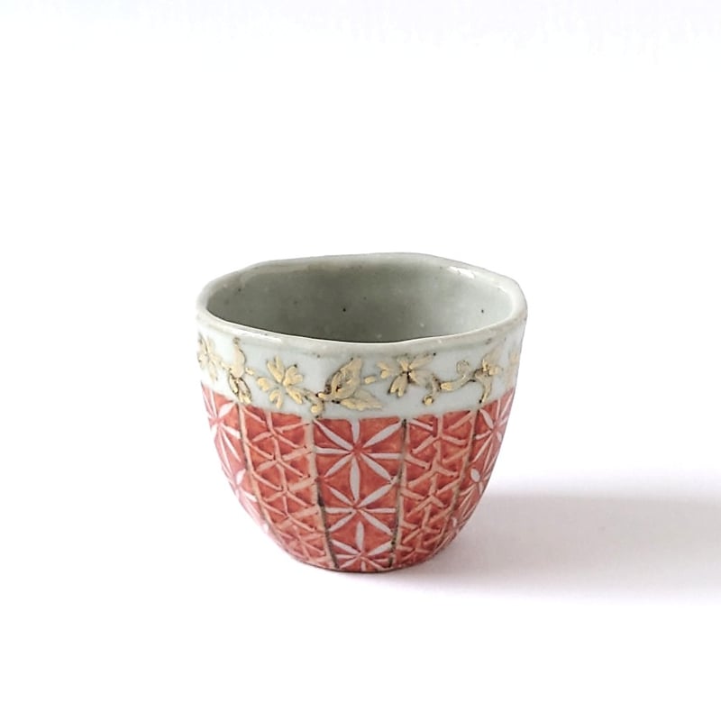 赤古紋金彩 ぐい呑｜内田 裕子 | ギャラリー洛中洛外