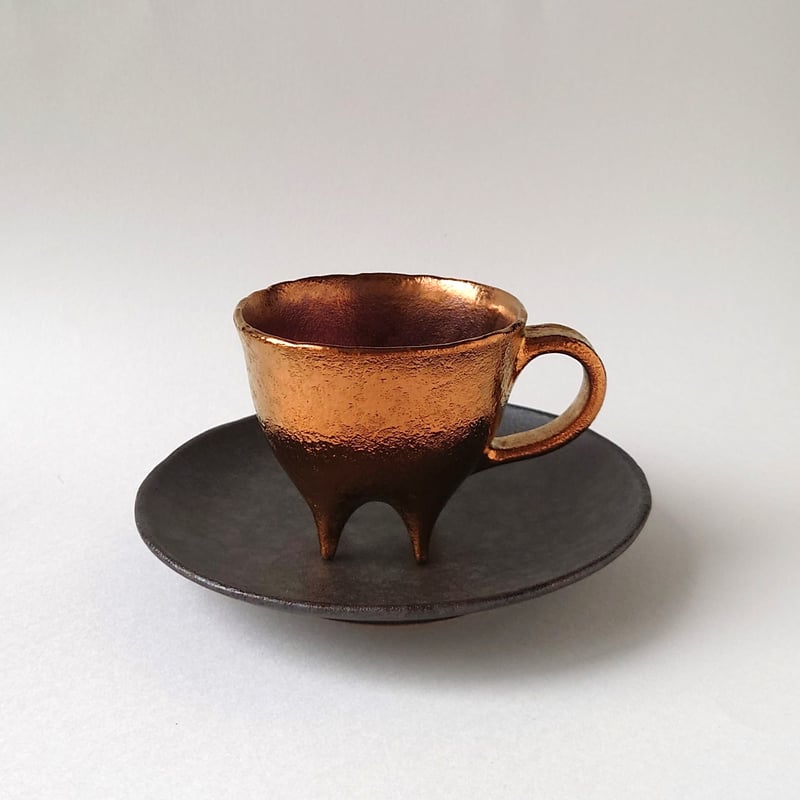 四足 銅 珈琲碗皿｜番浦 匠 | ギャラリー洛中洛外