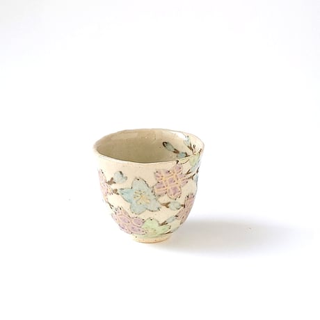 冬の桜　ぐい呑｜内田　裕子