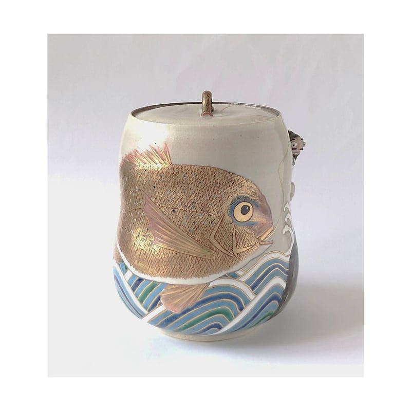 恵比須さん鯛 水指｜山本 雄次 | ギャラリー洛中洛外