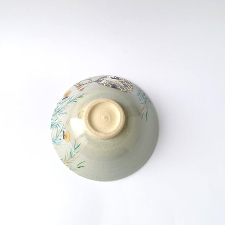 団扇にホタル図　茶碗｜山本　雄次