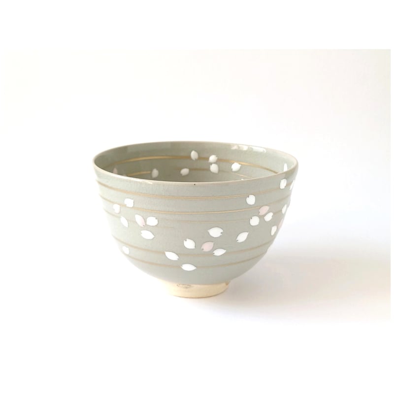 桜 花舞図 茶碗｜山本 雄次 | ギャラリー洛中洛外