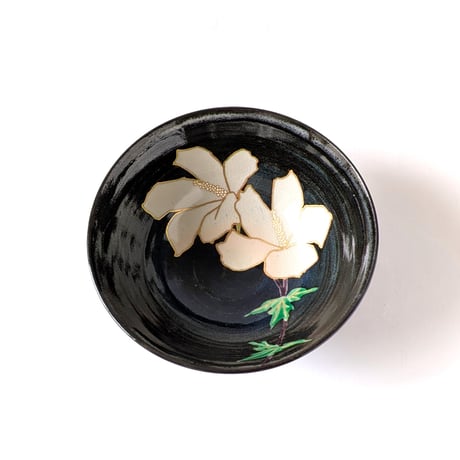 木槿図　茶碗｜山本　雄次
