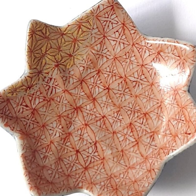 赤古紋 もみじ豆皿（5）｜内田 裕子 | ギャラリー洛中洛外