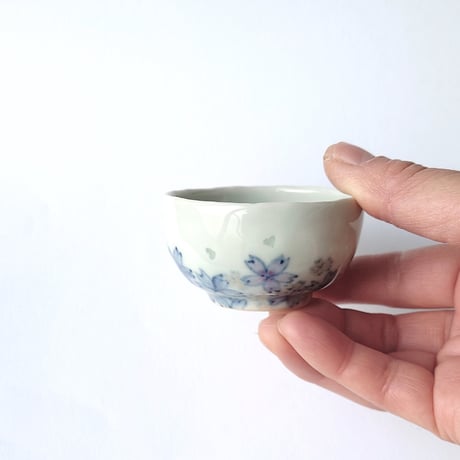 雪桜　ぐい呑｜内田　裕子