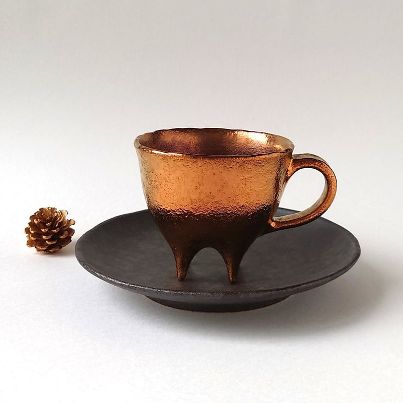 四足 銅 珈琲碗皿｜番浦 匠 | ギャラリー洛中洛外