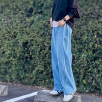 ガゼットデニムパンツ