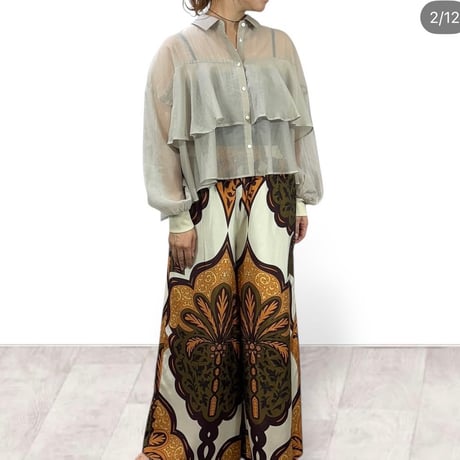 ナチュラルシアーティアードシャツ(6月上旬入荷予定)