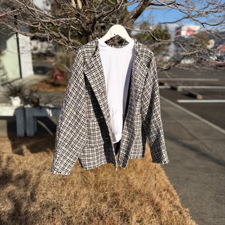 ドルマンツイードジャケット