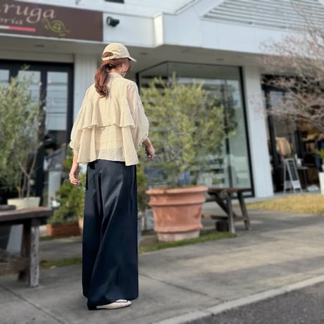 ナチュラルシアーティアードシャツ(6月上旬入荷予定)