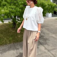 フリルスリーブブラウス
