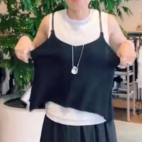 コットンニットキャミソール