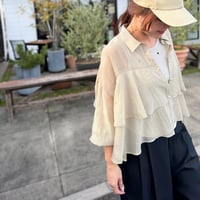 ナチュラルシアーティアードシャツ(6月上旬入荷予定)