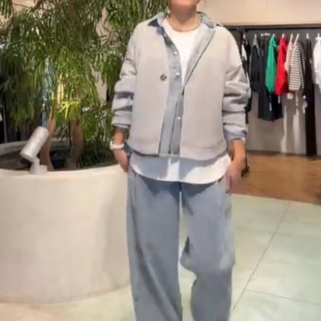 ワイドデニムシャツ