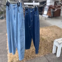 バレルレッグタックデニム
