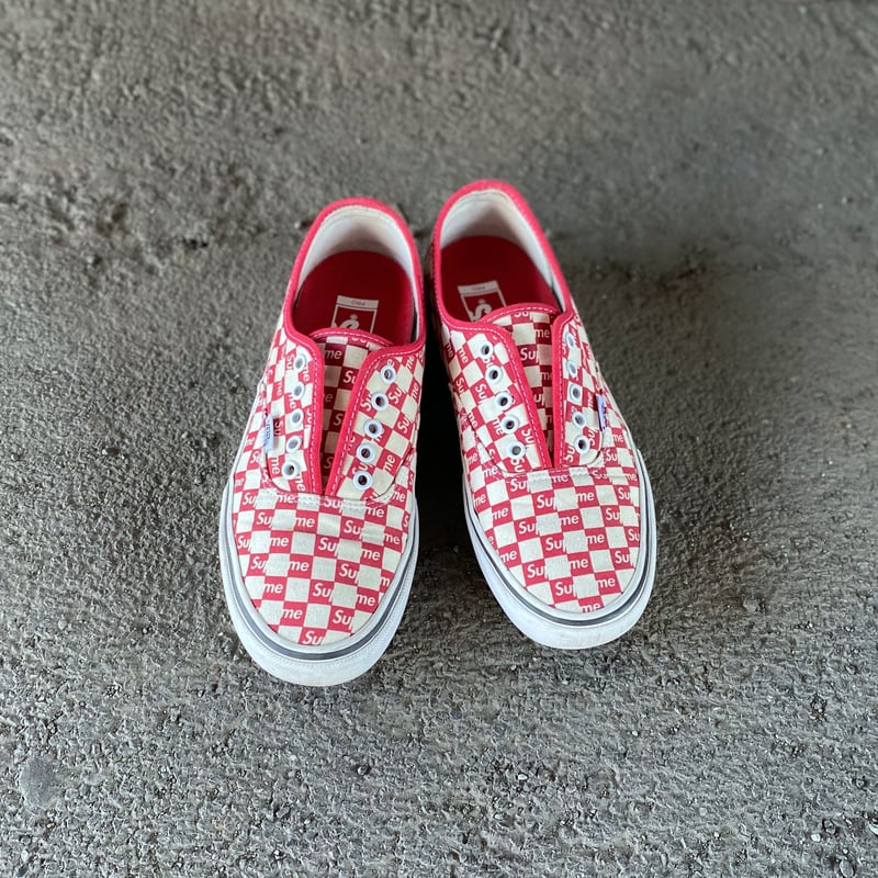 Supreme×VANS Authentic Pro/Checker Logoスニーカー - スニーカー