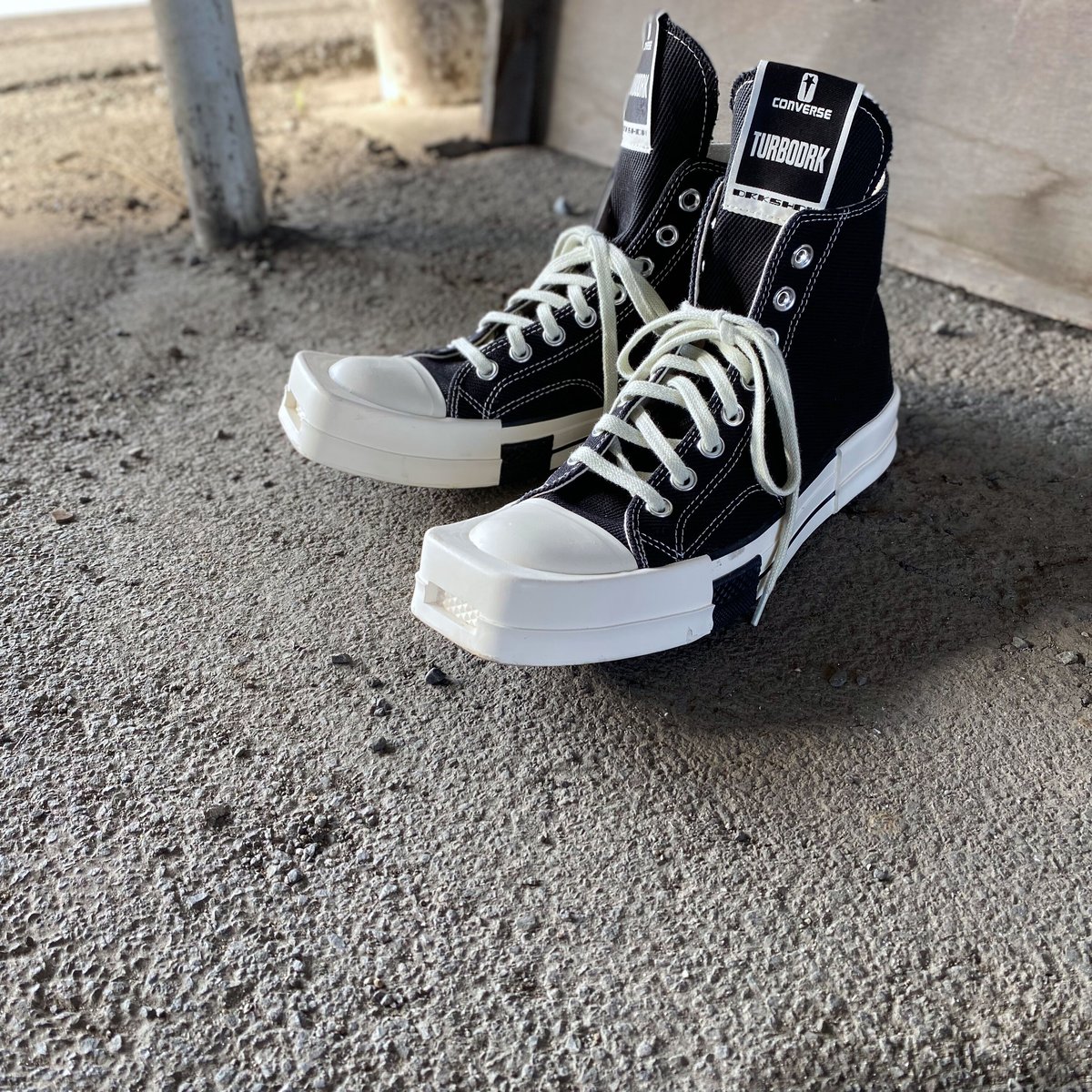 *Rick Owens DRKSHDW* Turbodrk ハイトップ スニーカー Rick Owens DRKSHDW Converse Turbodrk Hi Sneakers - Feuille