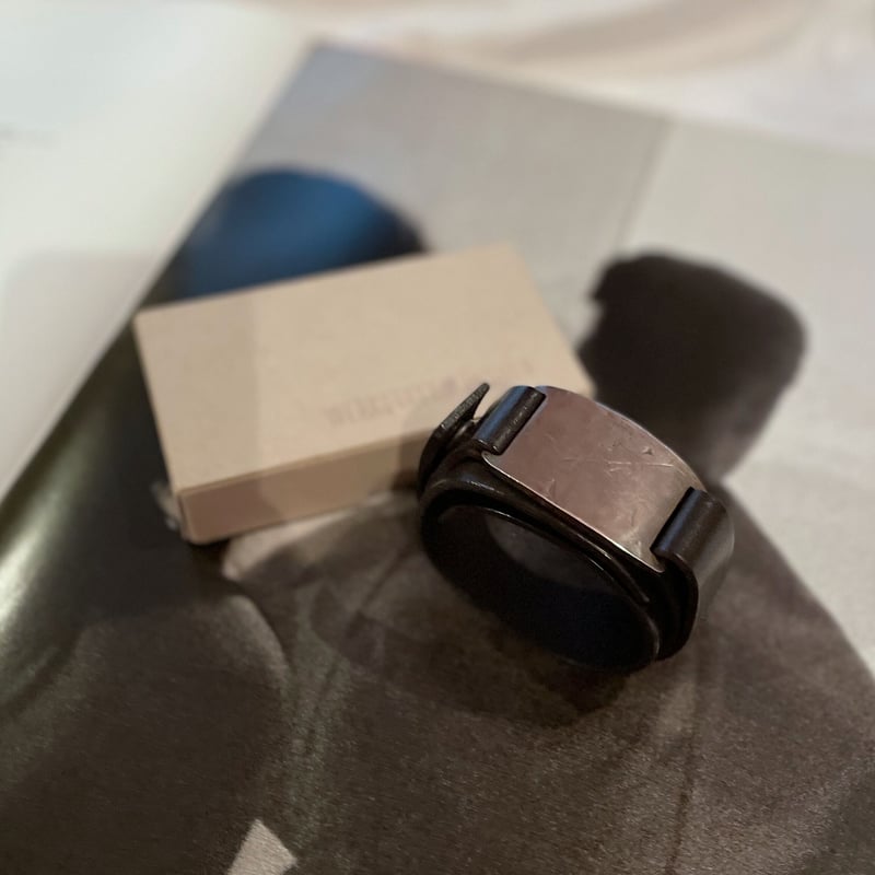 Metal Plate Leather Bracelet／WERKSTATT:MÜNCHEN  