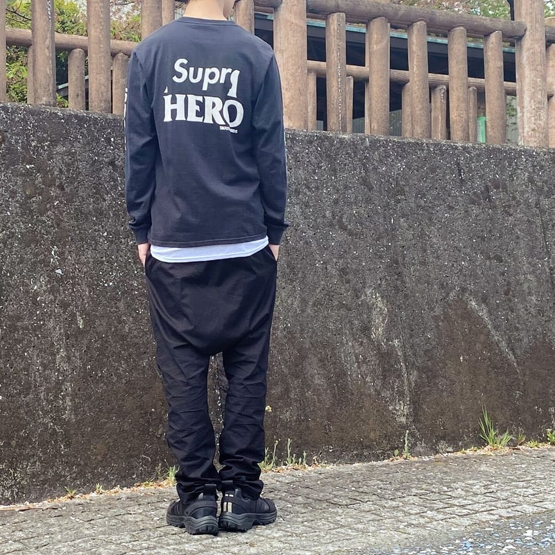 14 SS】Logo Print Long Sleeve TEE／SUPREME×Anti