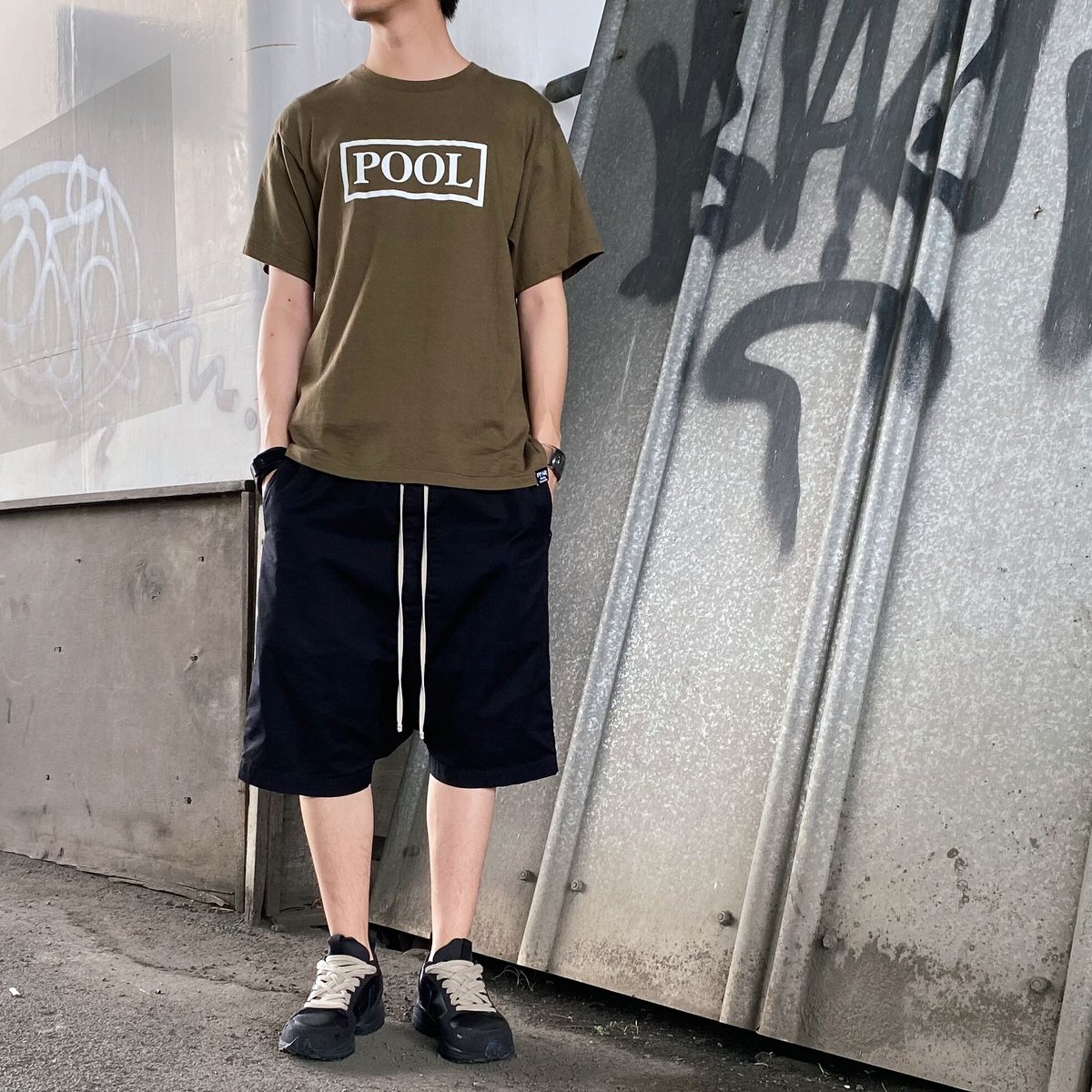 the POOL aoyama Box Logo Tee／FORTY PERCENTS AGAINST