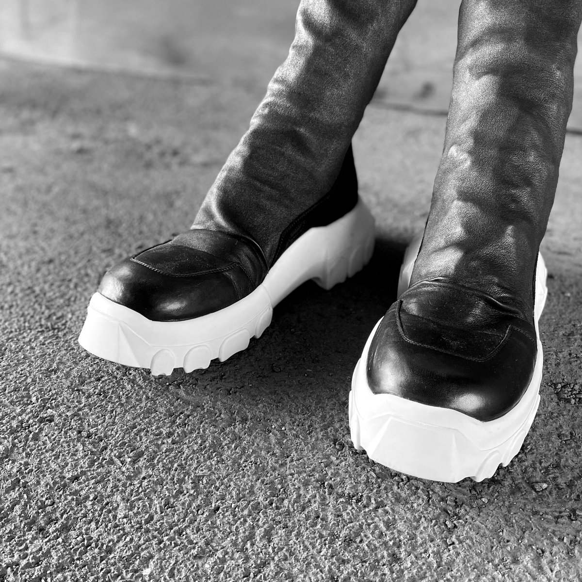 18 SS DIRT】Tractor Hiking Sock Boots／RICK OWEN