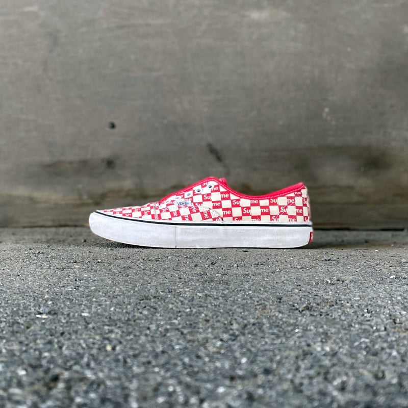 16 AW】Checker Logo Authentic Pro／VANS×SUPREME