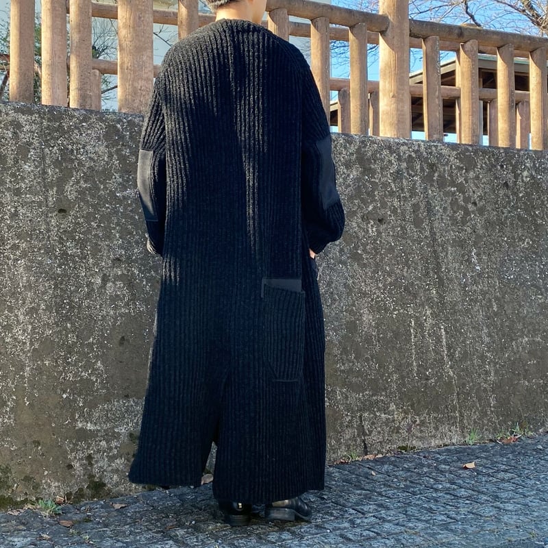 18 AW】Chenille Knit V Cardigan/YOHJI YAMAMOTO 18 AW】Chenille Knit V Cardigan/YOHJI YAMAMOTO