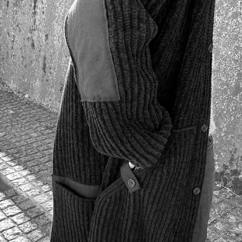 18 AW】Chenille Knit V Cardigan/YOHJI YAMAMOTO 18 AW】Chenille Knit V Cardigan/YOHJI YAMAMOTO