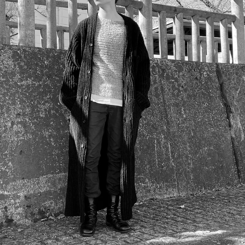18 AW】Chenille Knit V Cardigan/YOHJI YAMAMOTO 18 AW】Chenille Knit V Cardigan/YOHJI YAMAMOTO