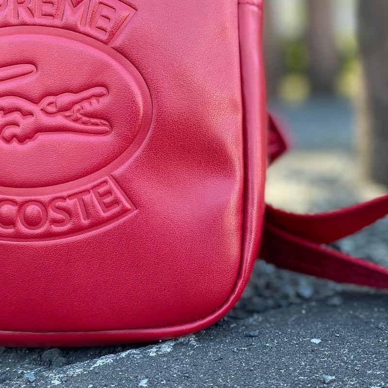 早いもの勝ちです！ Supreme LACOSTE Shoulder Bag 赤