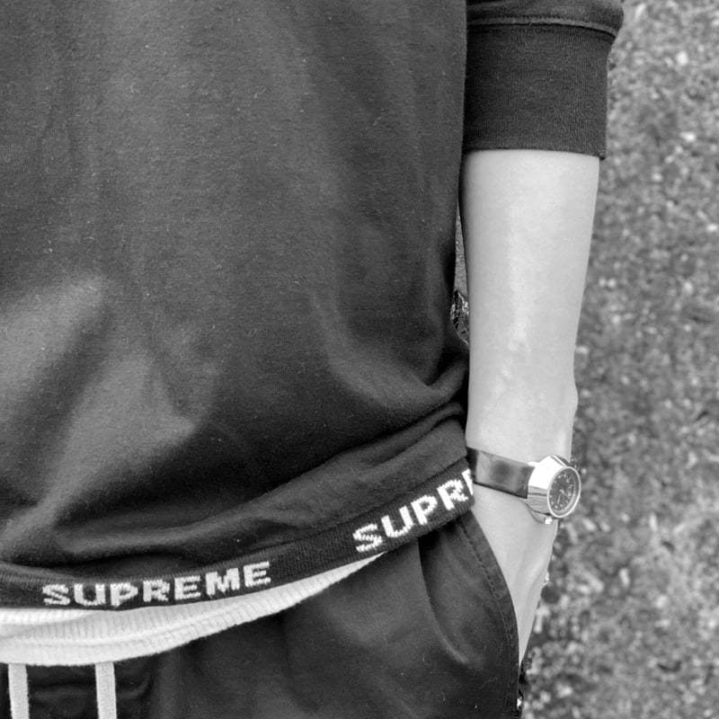 supreme shop Tee 白黒 S